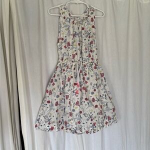 Egg Collective Kids Dress - White with Red and Blue Sea Life